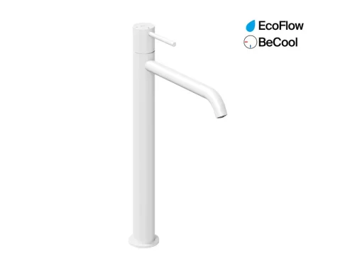 Ravak Espirit álló mosdócsaptelep BeCool 340 mm leeresztő nélkül ES 015.11WV, White Velvet