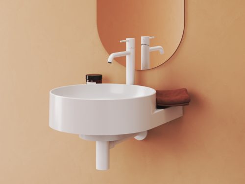 Ravak Espirit álló mosdócsaptelep BeCool 340 mm leeresztő nélkül ES 015.11WV, White Velvet