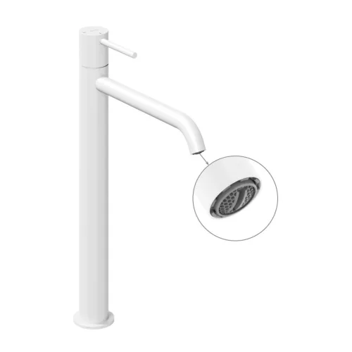 Ravak Espirit álló mosdócsaptelep BeCool 340 mm leeresztő nélkül ES 015.11WV, White Velvet