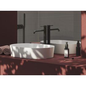   Ravak Espirit álló mosdócsaptelep BeCool 340 mm leeresztő nélkül ES 015.21GB, grafit