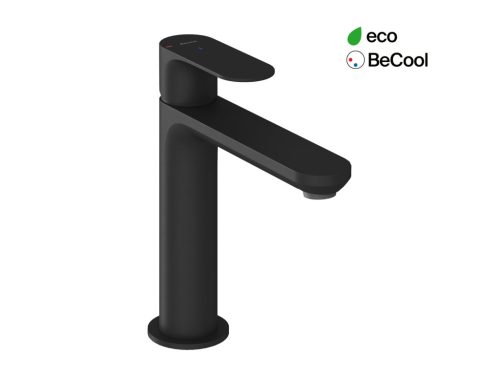 Ravak Eleganta álló mosdócsaptelep BeCool 174 mm leeresztő nélkül EL 012.21BLM, matt fekete