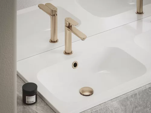Ravak Eleganta álló mosdócsaptelep BeCool 174 mm leeresztő nélkül EL 012.61RGB, rose gold