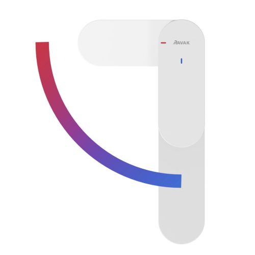 Ravak Eleganta álló mosdócsaptelep BeCool 335 mm leeresztő nélkül EL 015.11WV, White Velvet