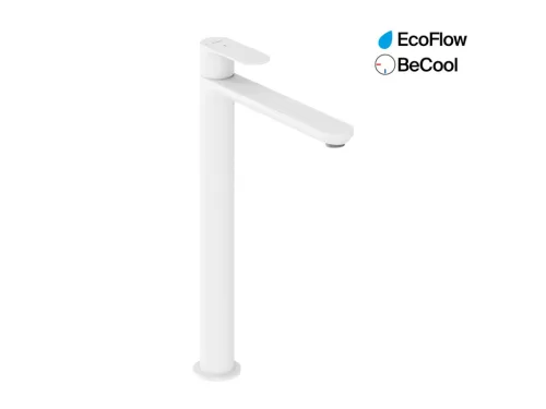 Ravak Eleganta álló mosdócsaptelep BeCool 335 mm leeresztő nélkül EL 015.11WV, White Velvet