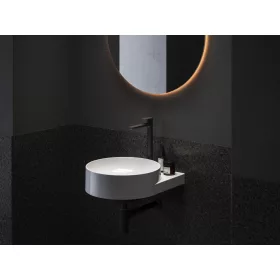   Ravak Eleganta álló mosdócsaptelep BeCool 335 mm leeresztő nélkül EL 015.21BLM, matt fekete