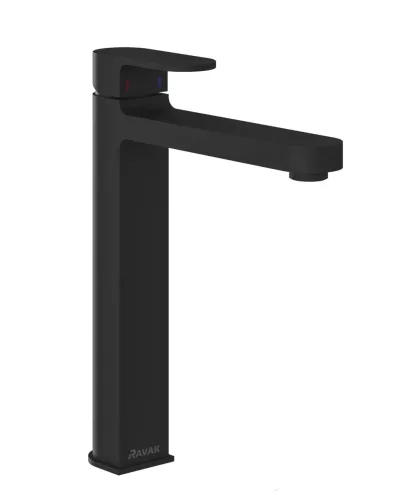 Ravak Chrome mosdócsaptelep 310 mm lefolyó nélkül CR 015.20BL, fekete