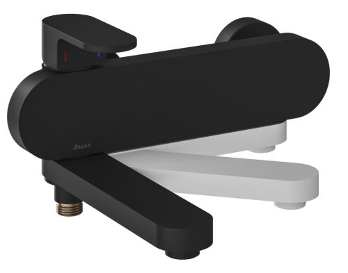 Ravak Chrome kádcsaptelep szett nélkül CR 022.20BL, fekete