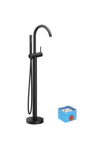 Ravak Padlón álló kádcsaptelep FM 082.20BLM.RB07A, matt fekete (R-box nélkül)