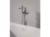 Ravak Flat padlón álló kádcsaptelep szettel FL 080.00CR.RB07A, króm