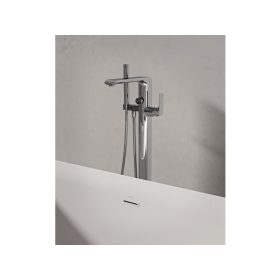   Ravak Flat padlón álló kádcsaptelep szettel FL 080.00CR.RB07A, króm