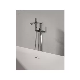   Ravak Flat padlón álló kádcsaptelep szettel FL 080.00CR.RB07A, króm