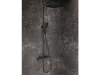 Ravak Flat termosztátos zuhanyoszlop szettel FL 091.20BLM, matt fekete