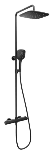 Ravak Flat termosztátos zuhanyoszlop szettel FL 091.20BLM, matt fekete