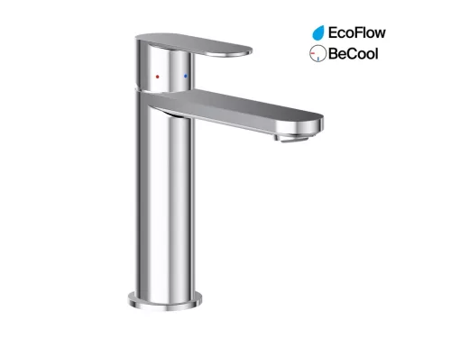 Ravak Chrome II mosdócsaptelep BeCool 175 mm lefolyó nélkül CR II 014.01CR, króm