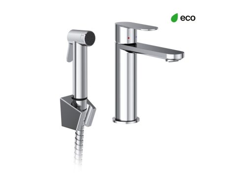 Ravak Chrome II álló mosdócsaptelep bidézuhannyal 175 mm, leeresztő nélkül CR II 112.00CR, króm