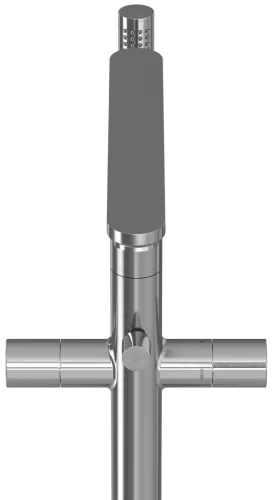 Ravak Chrome II padlón álló csaptelep zuhanyszettel (R-box nélkül), króm CR II 080.00CR.RB07A