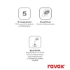 Ravak Chrome II padlón álló csaptelep zuhanyszettel (R-box nélkül), króm CR II 080.00CR.RB07A