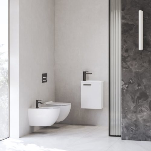 Ravak Chrome II mosdócsaptelep 175 mm lefolyó nélkül CR II 014.20BL, fekete