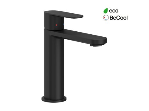 Ravak Chrome II mosdócsaptelep BeCool 175 mm lefolyó nélkül CR II 014.21BL, fekete