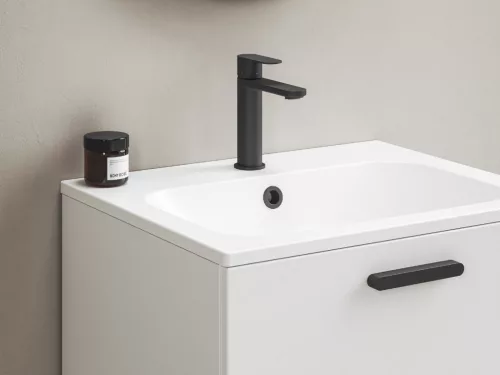 Ravak Chrome II mosdócsaptelep BeCool 175 mm lefolyó nélkül CR II 014.21BL, fekete