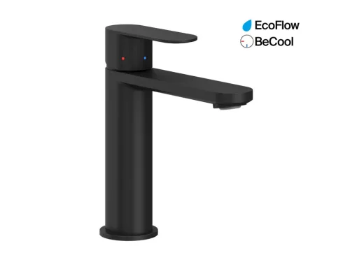Ravak Chrome II mosdócsaptelep BeCool 175 mm lefolyó nélkül CR II 014.21BL, fekete