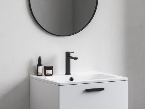 Ravak Chrome II mosdócsaptelep BeCool 175 mm lefolyó nélkül CR II 014.21BL, fekete