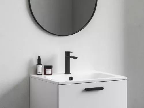 Ravak Chrome II mosdócsaptelep BeCool 175 mm lefolyó nélkül CR II 014.21BL, fekete