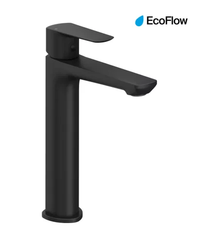 Ravak Life mosdócsaptelep 240 mm, lefolyó nélkül LF 014.20BLM, matt fekete