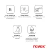Ravak Life mosdócsaptelep 280 mm, lefolyó nélkül LF 015.20BLM, matt fekete