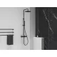 Ravak Espirit termosztátos zuhanyoszlop szettel ES 091.20BLM, matt fekete