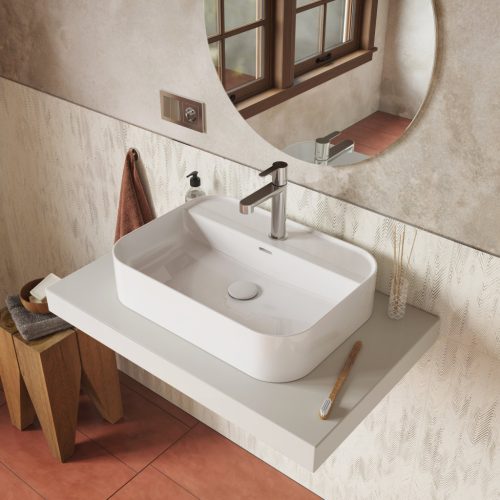 Ravak Puri álló mosdócsaptelep leeresztő nélkül 190 mm, PU 014.01CR, króm