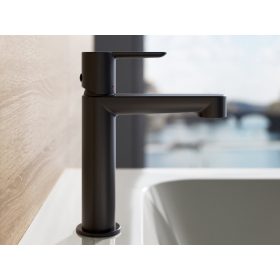   Ravak Puri álló mosdócsaptelep leeresztő nélkül 190 mm, PU 014.21BLM, matt fekete