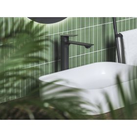   Plan mosdócsaptelep 300 mm, lefolyó nélkül PN 015.20BLM, matt fekete