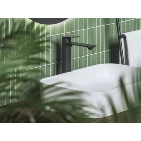   Plan mosdócsaptelep 300 mm, lefolyó nélkül PN 015.20BLM, matt fekete