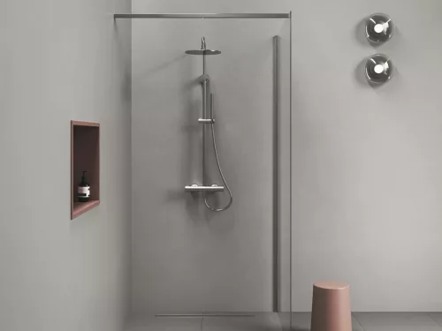 Ravak Spring termosztátos  zuhanyoszlop, állítható, zuhanyszettel, króm SG 091.00CR