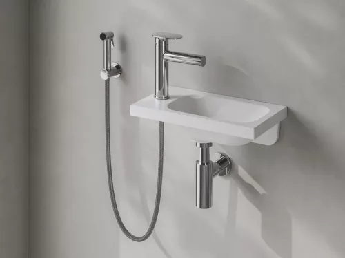 Spring álló mosdócsaptelep bidézuhannyal 190 mm, leeresztő nélkül SG 112.00CR, króm
