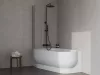 Ravak Spring zuhanyoszlop, termosztátos csapteleppel SG 092.20BLM, matt fekete