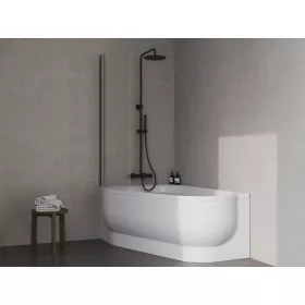   Ravak Spring zuhanyoszlop, termosztátos csapteleppel SG 092.20BLM, matt fekete