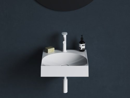 Ravak Spring mosdócsaptelep 190 mm, leeresztő nélkül, matt fehér SG 012.10WHM