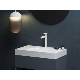   Ravak Spring mosdócsaptelep 255 mm, leeresztő nélkül, matt fehér SG 014.10WHM