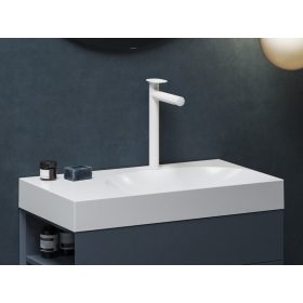   Ravak Spring mosdócsaptelep 315 mm, leeresztő nélkül, matt fehér SG 015.10WHM