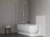 Ravak Spring zuhanyoszlop, termosztátos csapteleppel SG 092.10WHM, matt fehér