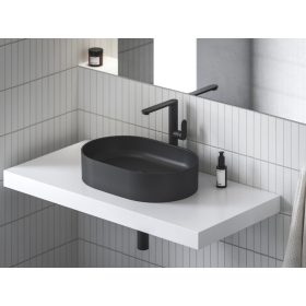   Ravak Chrome II álló mosdócsaptelep, 300 mm, leeresztő nélkül, fekete CR II 015.22BL