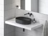 Ravak Chrome II falba süllyesztett mosdócsaptelep (R-box-szal), fekete CR II 019.20BL.O1