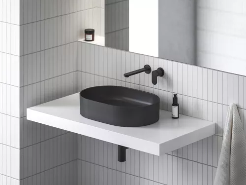 Ravak Chrome II falba süllyesztett mosdócsaptelep (R-box-szal), fekete CR II 019.20BL.O1