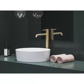   Ravak Espirit álló mosdócsaptelep 340 mm leeresztő nélkül ES 015.60GLB, gold