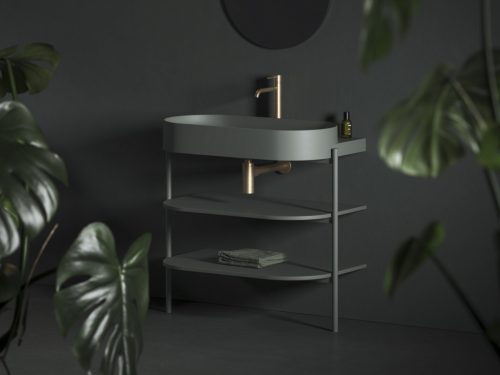 Ravak Espirit álló mosdócsaptelep 340 mm leeresztő nélkül ES 015.60GLB, gold