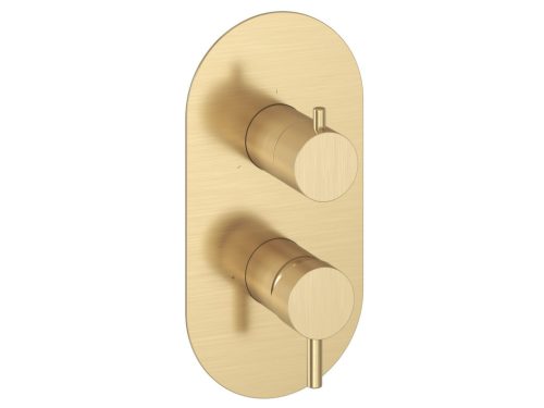 Ravak Espirit falba süllyesztett csaptelep, háromutas, belső egység nélkül ES 068.60GLB.O3.RB07F, gold