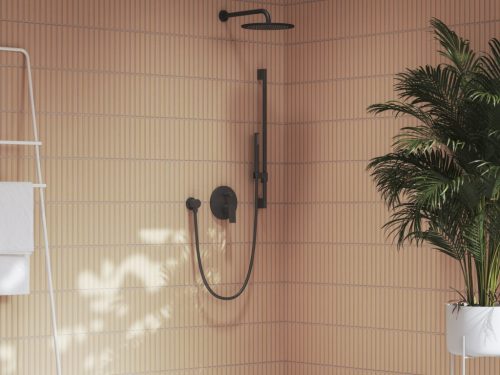 Ravak Plan falba süllyesztett csaptelep, kétutas, belső egységgel PN 062.20BLM.O2, matt fekete