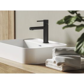   Ravak Nox mosdócsaptelep 190 mm, lefolyó nélkül NX 014.20BLM, matt fekete